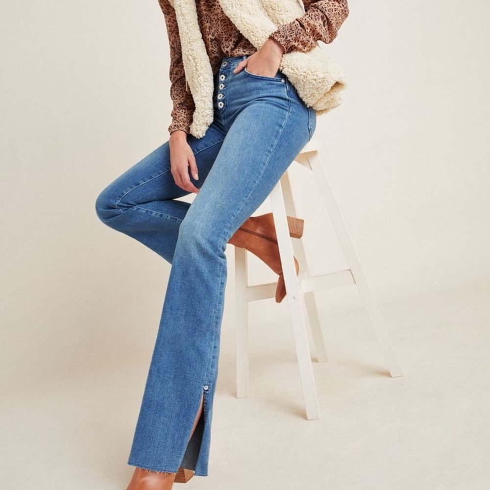 PILCRO Anthropologie high rise boot cut jeans